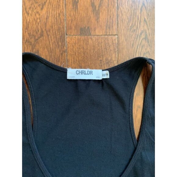 Chrldr Size XS Womens New Black Printed Tank Sea Sun Sand Beach Vacay Holiday - Picture 2 of 5